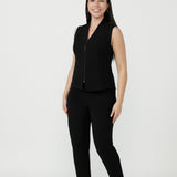 Corbin Pant in Black Smart Crepe