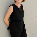 Crafted from soft dry-touch jersey with gentle stretch, the Cory Tunic Top is a sleek sleeveless style for effortless versatility. Smooth on the body, it features a softly draped cowl neckline and bust darts for subtle shaping.