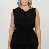 Cory Tunic Top in Black