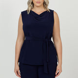 Cory Tunic Top in Navy