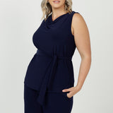 Cory Tunic Top in Navy