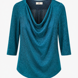 One of a Kind - Kyrie Top in Blue Shimmer