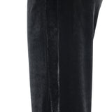 Tuxedo Pant in Black Velour