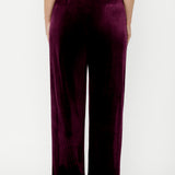 Tuxedo Pant in Wine Velour