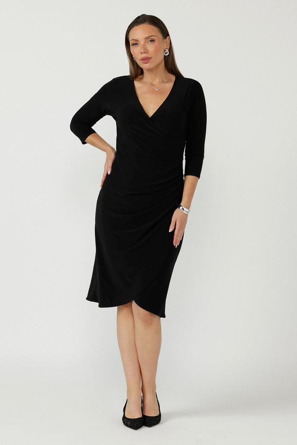 Lily Wrap Dress in Black