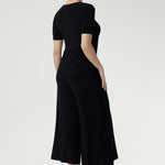 Crafted from our signature dry-touch jersey fabric, the Dany Culotte is designed with an Extra-wide-leg,  functional side pockets, and a pull-on style, and is easily dressed up to take you from day to night.