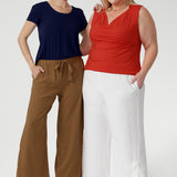 Devin Drawstring Pant Vanilla