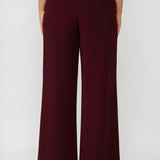 Drew Pant in Wine Smart Crepe