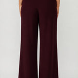 Drew Pant in Wine Smart Crepe