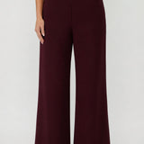 Drew Pant in Wine Smart Crepe
