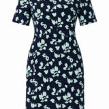 Designer Archive - Audrey Short Sleeve Shift Dress in Machu