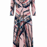 Designer Archive - Kyra Dress in Pink Abstract