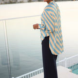 Featuring a sophisticated collared V-neckline, the Ellis Shirt is finished with a tailored centre tuck that adds subtle structure while maintaining an effortless silhouette. This thoughtful design detail creates polish without compromising comfort.
