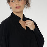 Made in Australia woven shirt in soft and breathable tencel. With cuff detail and collared neckline. Made in Australia for women size 8-24