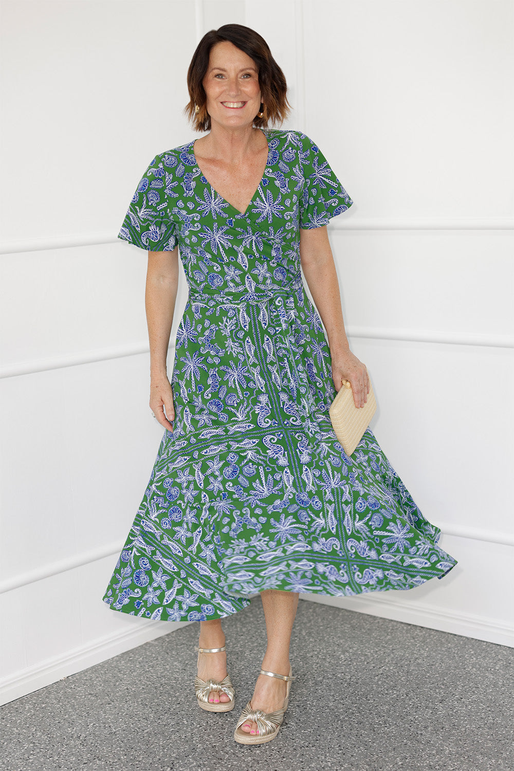 Crafted from soft, breathable bamboo jersey, the Esme Dress is a flattering fit-and-flare style for summer. 