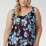 Ezra Cami in Plum Dispersia Stretch Silk
