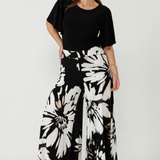 Caspian Palazzo Pant in Midnight Daisy