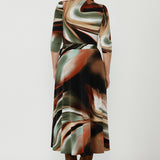 Fiona Wrap Dress in Sunset Mirage