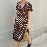 Maggie Dress in Choc Spot