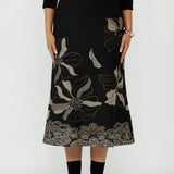 Gilded Noir Skirt in Black