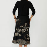 Gilded Noir Skirt in Black