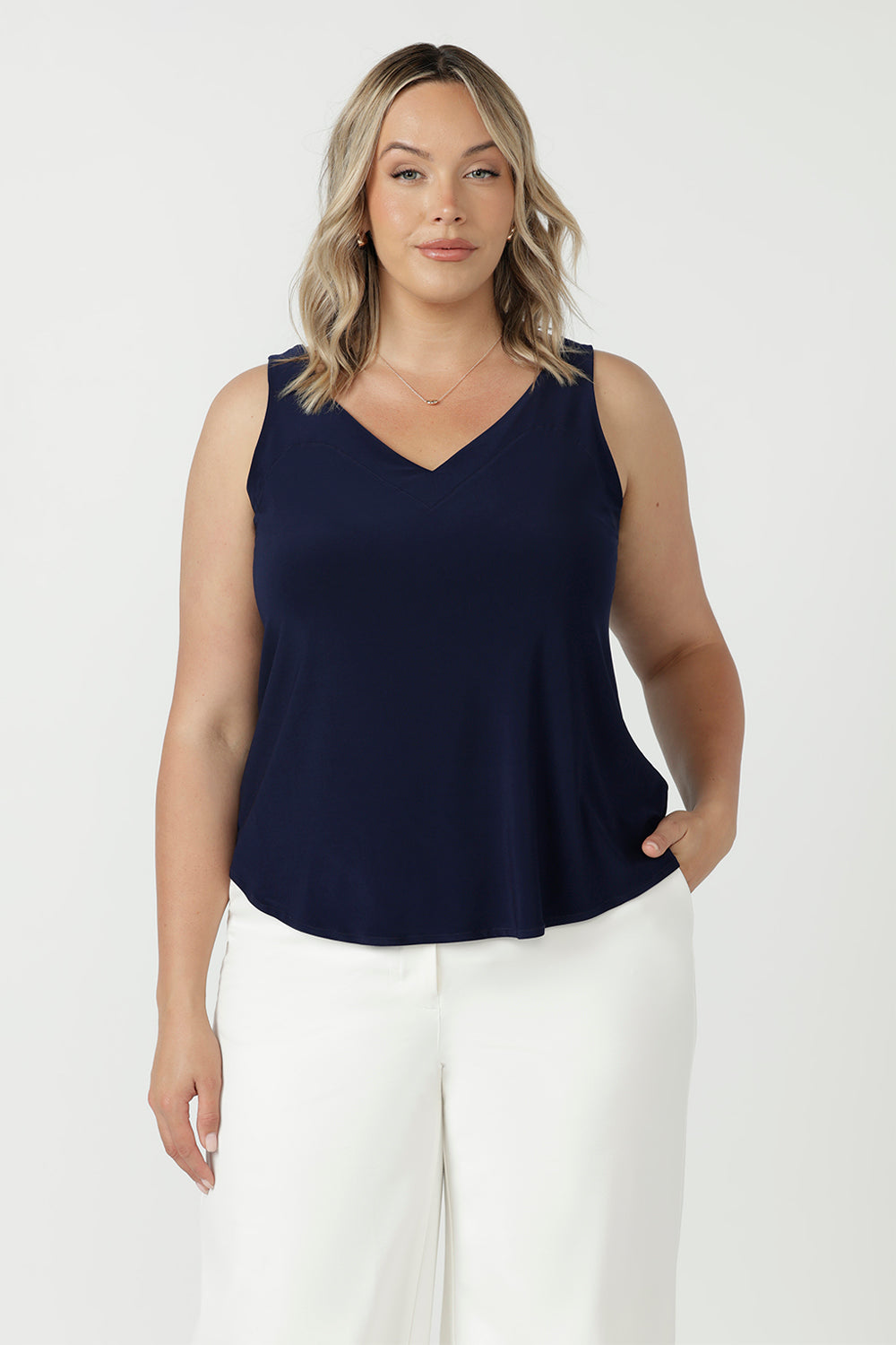 Harlee Reversible Cami in Navy