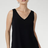 Harlee Reversible Cami in Black Bamboo