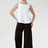 Harlee Reversible Cami in White Bamboo