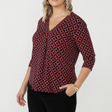 Jaime Top in Berry Halo