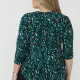 Jaime Top in Jade Stone