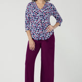Jaime Top in Mauve Bubbles
