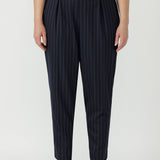 James Pant in Navy Pinstripe