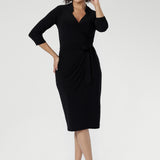 Jett Wrap Dress in Black