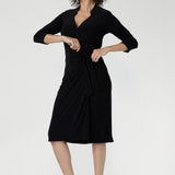 Jett Wrap Dress in Black