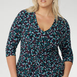 The Kadence dress is where comfort meets confident, modern style. Designed with a fluid silhouette that skims the body without clinging, this dress is all about ease—no restrictive waist seams, no fuss. A clever front twist detail adds subtle shape and visual interest, giving the illusion of structure while keeping the overall feel relaxed and effortless. 