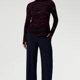 Kean Knit Top in Luxe Lava