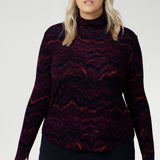 Kean Knit Top in Luxe Lava