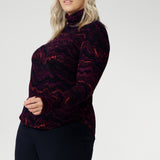 Kean Knit Top in Luxe Lava