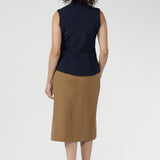 Designed to transition seamlessly through the seasons. The Landry Skirt pairs perfectly with the matching Zander Jacket for a modern take on polished suiting.