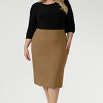 Available in both mini and midi lengths, this pull-on style offers a sleek, sculpted silhouette with effortless wearability. 