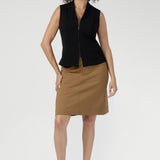 Landry Mini Skirt in Caramel