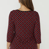 Lara Keyhole Top in Berry Halo