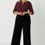 Lara Keyhole Top in Berry Halo