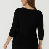 Lara Keyhole Top in Black
