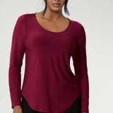 The Leith Top in Ruby is the long-sleeve evolution of our beloved Jules Top, designed for ultimate comfort and layering ease. Perfect as a standalone piece or worn under jackets and knitwear, this fitted women’s top is a must-have staple for cooler days and transitional weather. Proudly Australian made and available in sizes 8 to 24, it’s crafted from a soft-stretch, dry-touch jersey that feels as good as it looks.