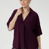 Leo Shacket in Claret