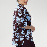 Leo Shacket in Plum Dispersia