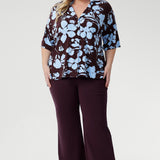 Leo Shacket in Plum Dispersia