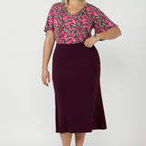 Asher Skirt in Claret
