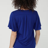 Lila Top in Cobalt Bamboo